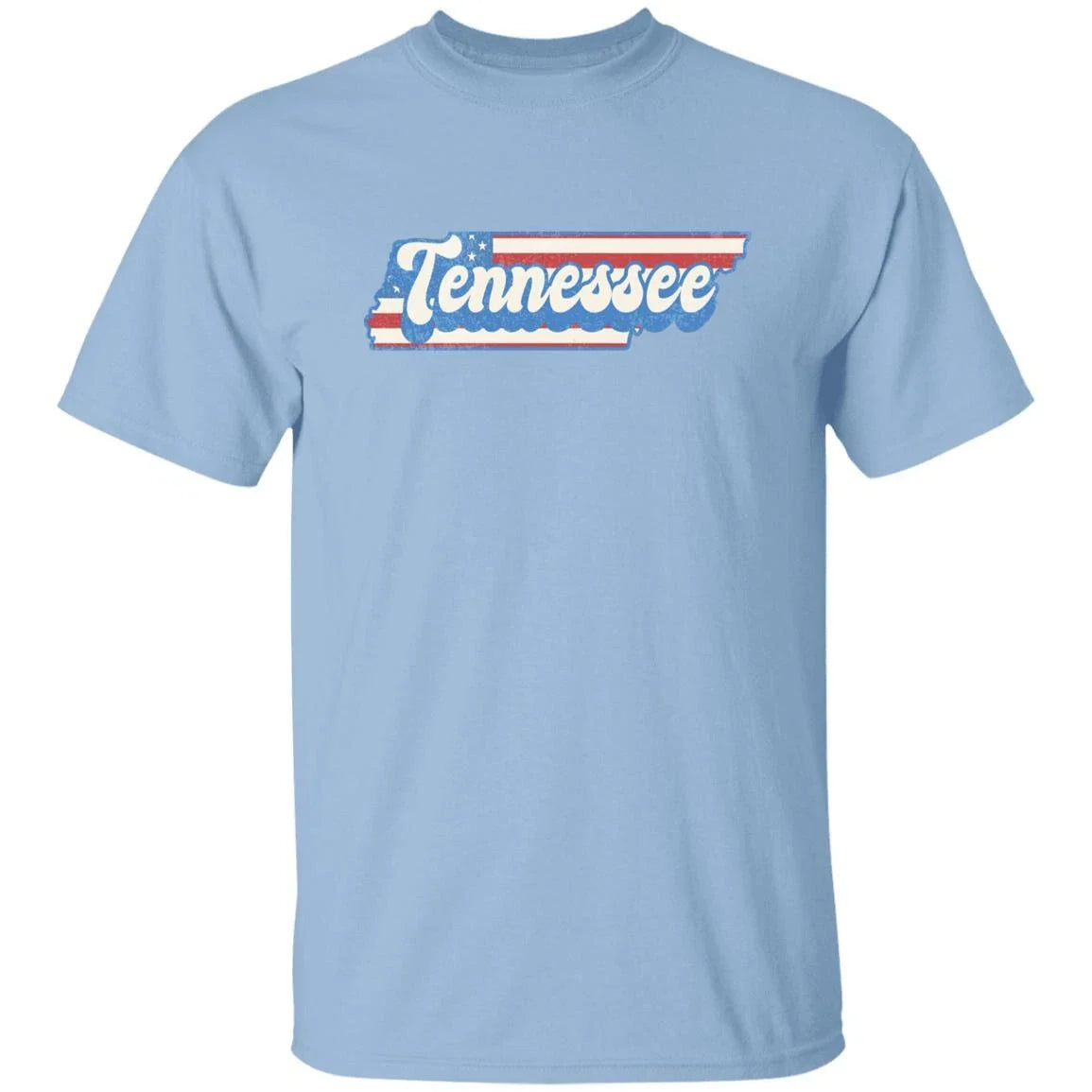 Tennessee US flag American patriotic TN state White - Adult & Kids T-Shirts, Sweatshirts & Hoodies apparel design preview 1
