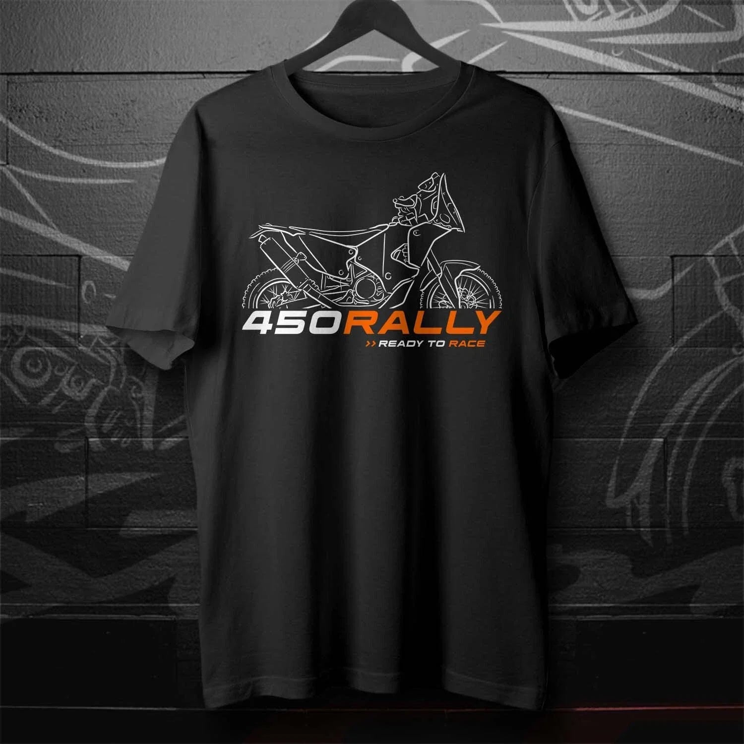 KTM 450 Rally Replica 2011-2025 Motorcycle for Enduro - Adult & Kids T-Shirts, Sweatshirts & Hoodies apparel design preview 1