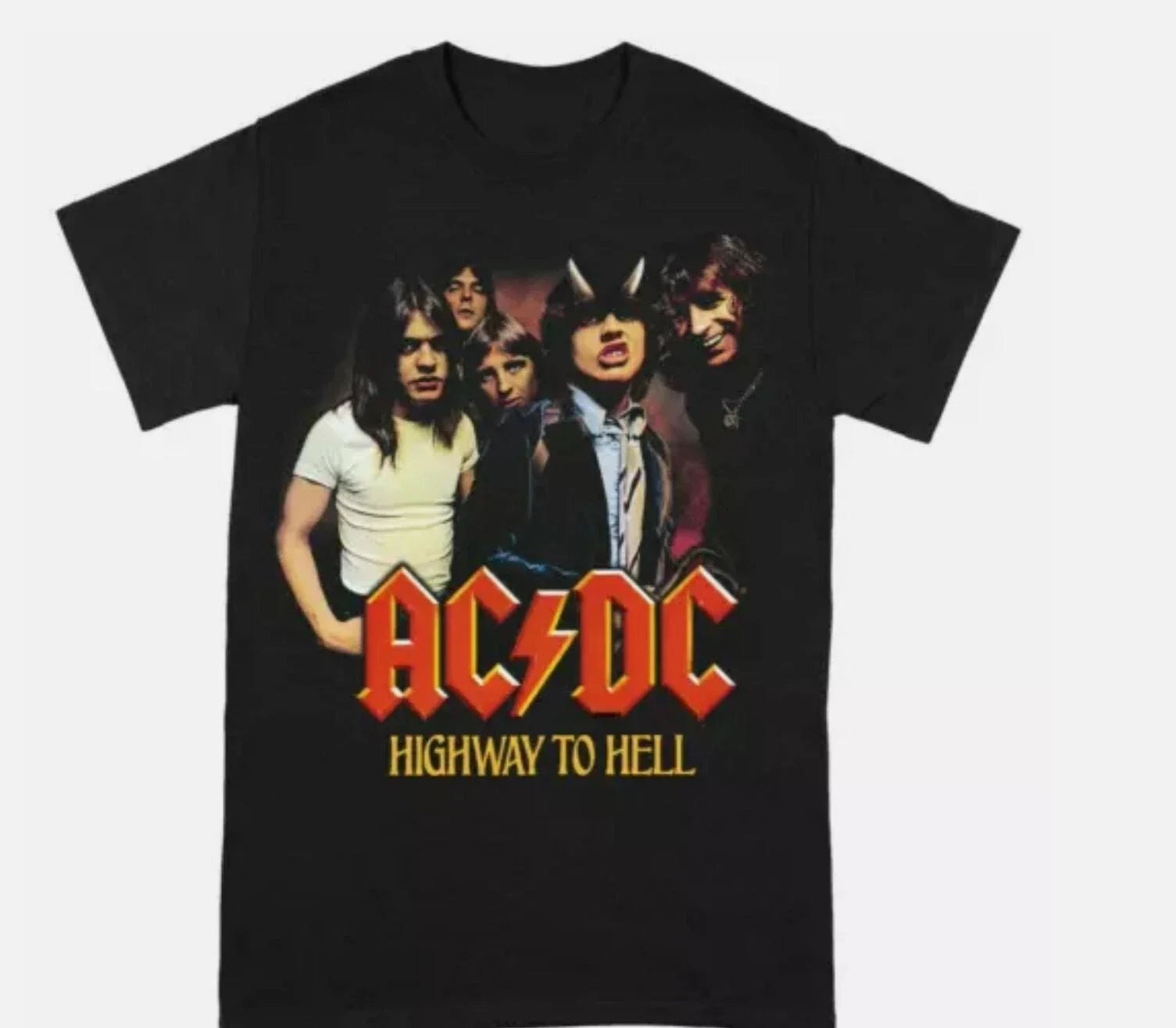 New AC DC Highway To Hell Men Black Cotton S-5XL - Adult & Kids T-Shirts, Sweatshirts & Hoodies apparel design preview 1