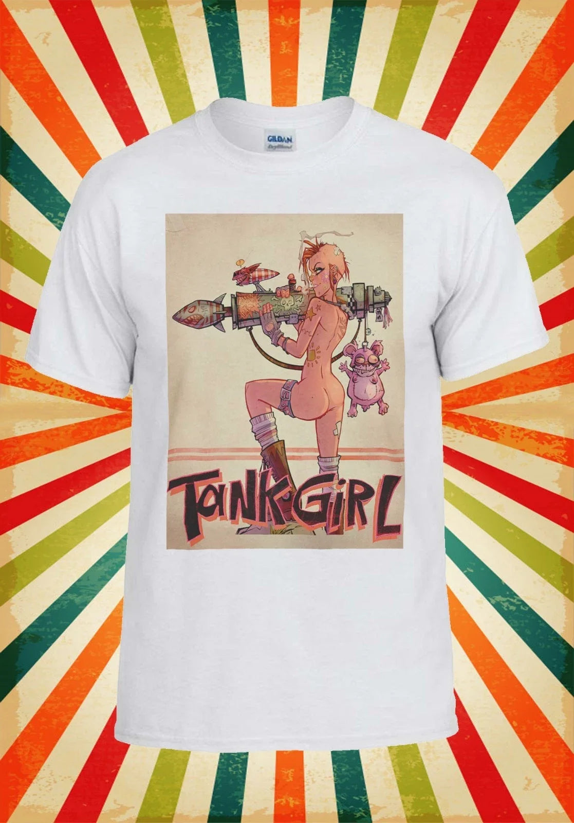 Tank Girl Bazooka Sexy Punk Funny Men Women Vest Top - Adult & Kids T-Shirts, Sweatshirts & Hoodies apparel design preview 1