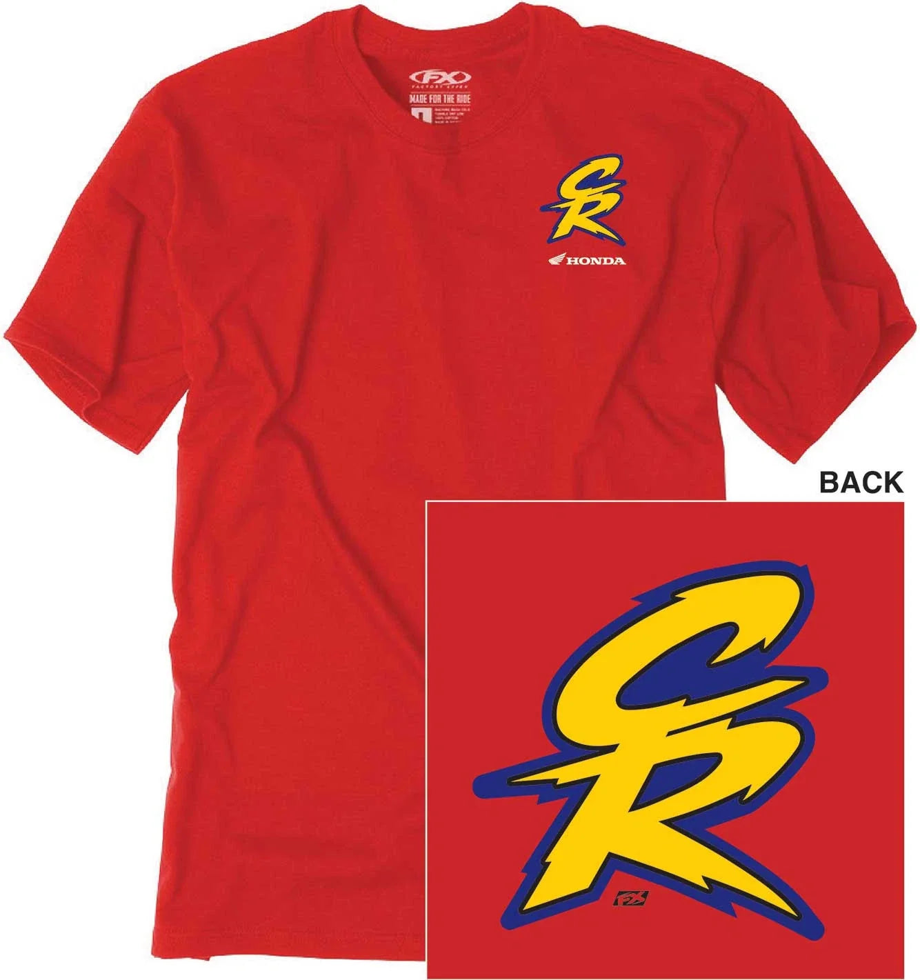 Factory Effex Honda Retro CR Mens - Adult & Kids T-Shirts, Sweatshirts & Hoodies apparel design preview 1