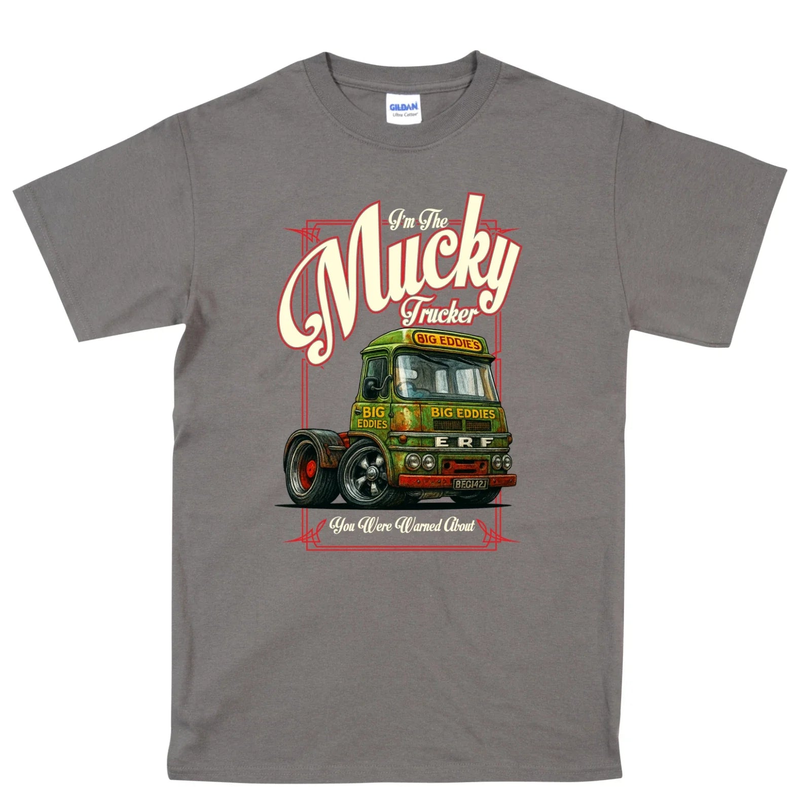 Mucky Trucker Lorry Fan Graphic Funny Classic Unique - Adult & Kids T-Shirts, Sweatshirts & Hoodies apparel design preview 1