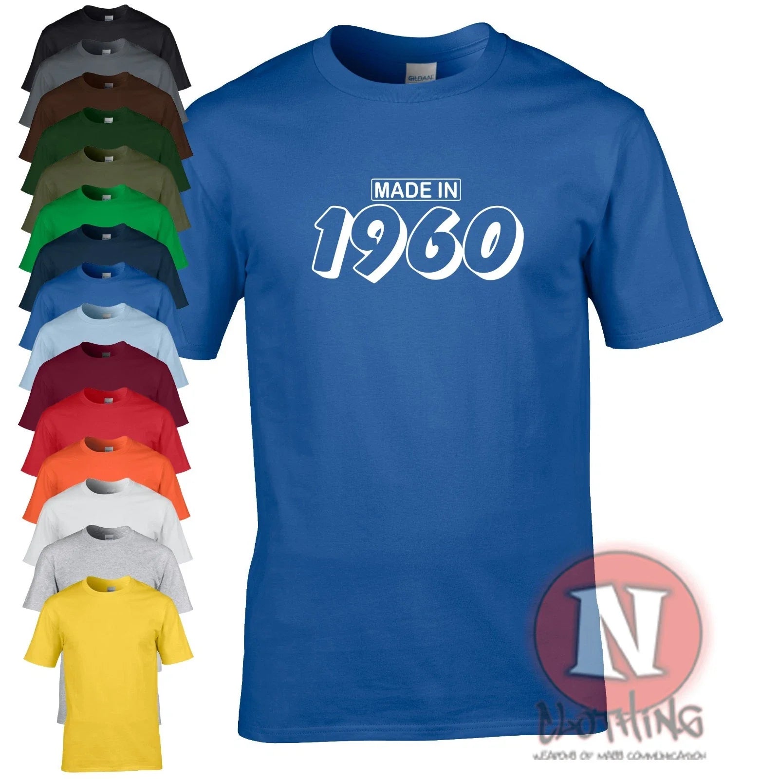 Made in 1960 birthday celebration present gift funny - Adult & Kids T-Shirts, Sweatshirts & Hoodies apparel design preview 1
