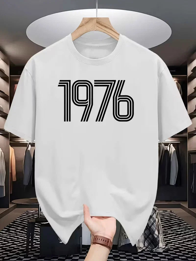 Men's Vintage 1976 Graphic Casual Crew Neck Short - Adult & Kids T-Shirts, Sweatshirts & Hoodies apparel design preview 1