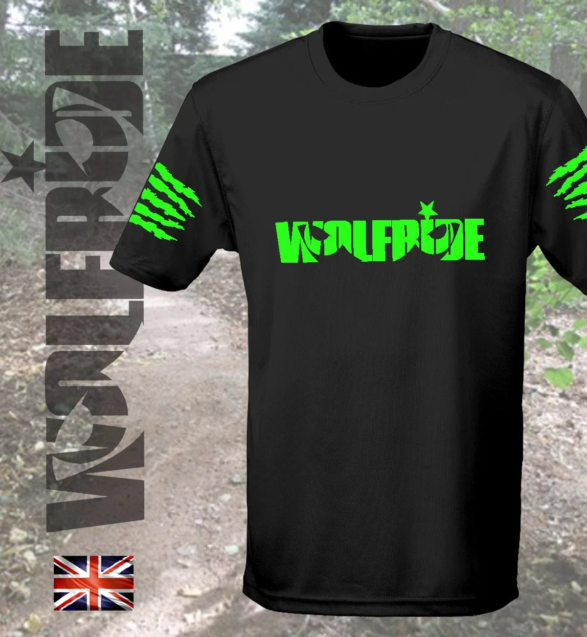 Short sleeve wicking Wolfride technical, light - Adult & Kids T-Shirts, Sweatshirts & Hoodies apparel design preview 1