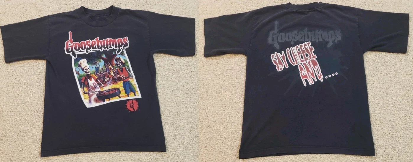 Goosebumps Say Cheese And Die Vintage Rare Horror - Adult & Kids T-Shirts, Sweatshirts & Hoodies apparel design preview 1