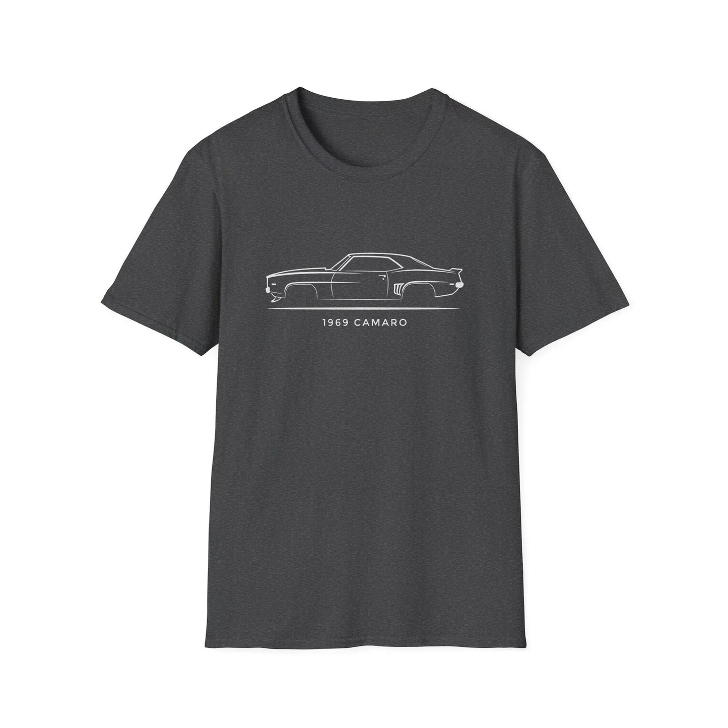 1969 Camaro Classic Muscle Car Line Art Vintage Style - Adult & Kids T-Shirts, Sweatshirts & Hoodies apparel design preview 1