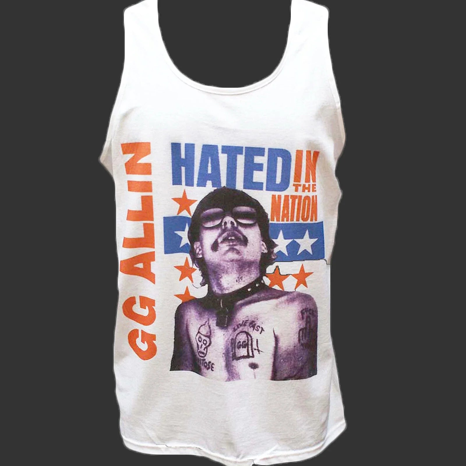 GG Allin Hardcore Punk Rock Metal vest top unisex - Adult & Kids T-Shirts, Sweatshirts & Hoodies apparel design preview 1
