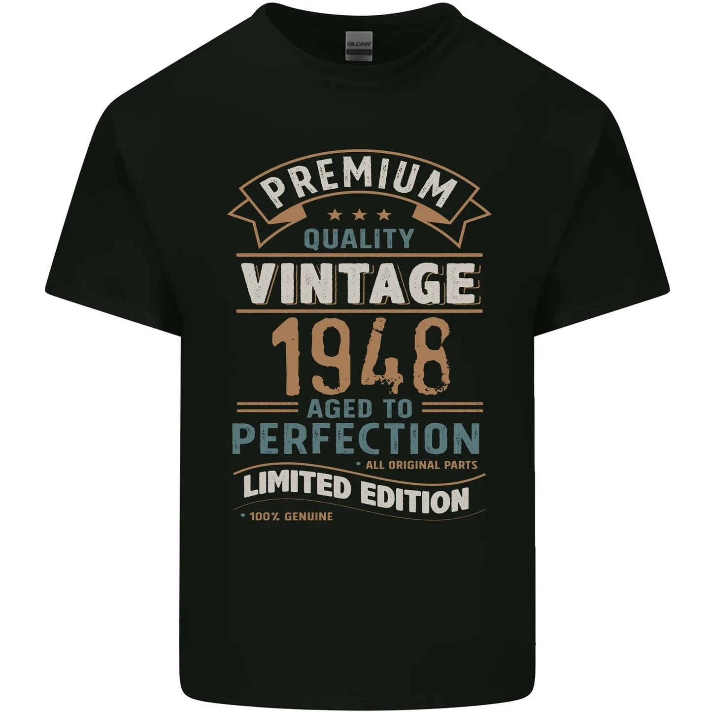 Premium Vintage 78th Birthday 1948 Mens Cotton Top - Adult & Kids T-Shirts, Sweatshirts & Hoodies apparel design preview 1