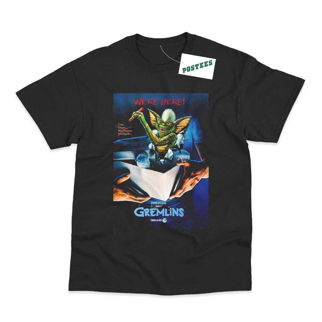 Retro Movie Poster Inspired by Gremlins DTG Printed - Adult & Kids T-Shirts, Sweatshirts & Hoodies apparel design preview 1