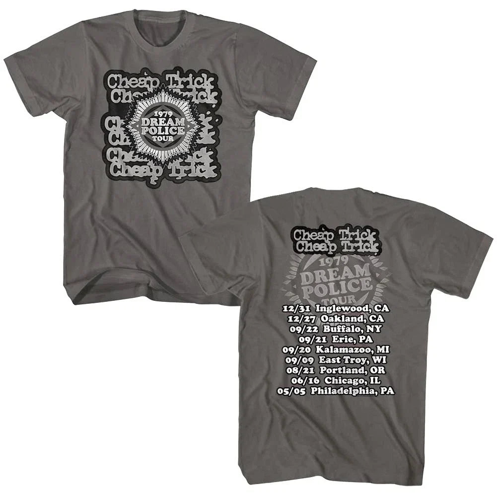 Cheap Trick Dream Police US Tour 1979 Mens Rock Band - Adult & Kids T-Shirts, Sweatshirts & Hoodies apparel design preview 1