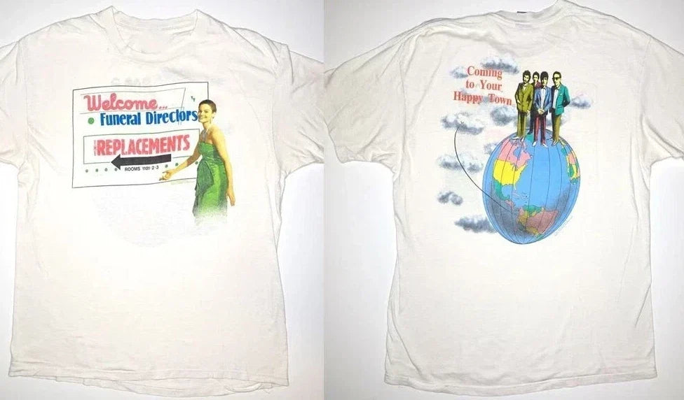1991 The Replacements Welcome Funeral Directors S-5XL - Adult & Kids T-Shirts, Sweatshirts & Hoodies apparel design preview 1