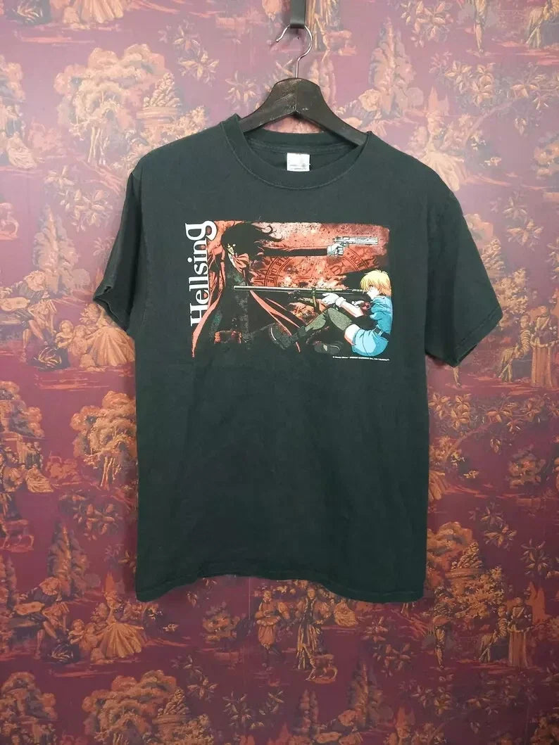 2000s Hellsing anime Y2K vintage - Adult & Kids T-Shirts, Sweatshirts & Hoodies apparel design preview 1
