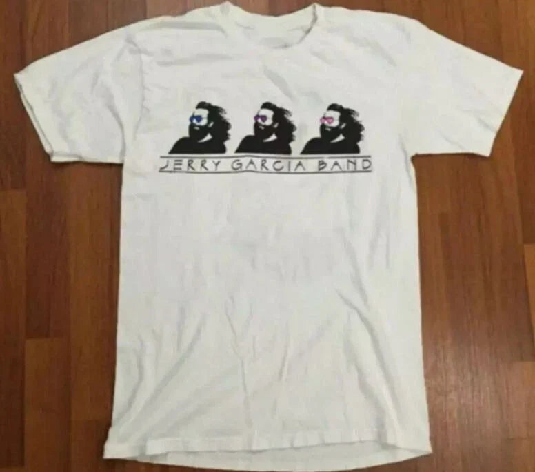 NEW 1991 Jerry Garcia Band White S-5XL - Adult & Kids T-Shirts, Sweatshirts & Hoodies apparel design preview 1