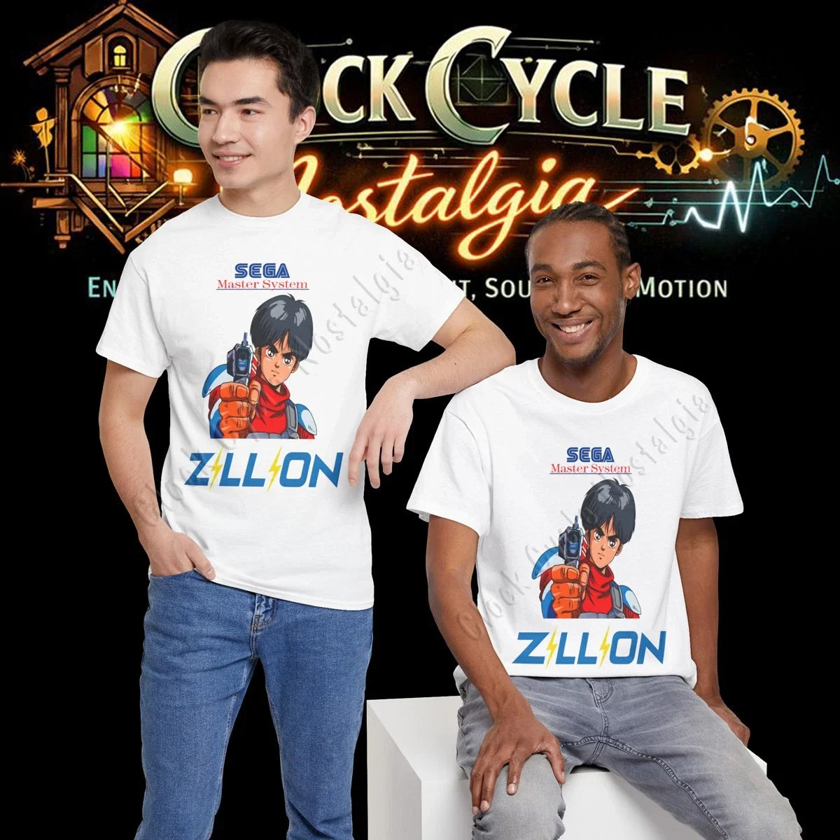 Zillion Custom Art Sega Master System Retro 8-Bit - Adult & Kids T-Shirts, Sweatshirts & Hoodies apparel design preview 1