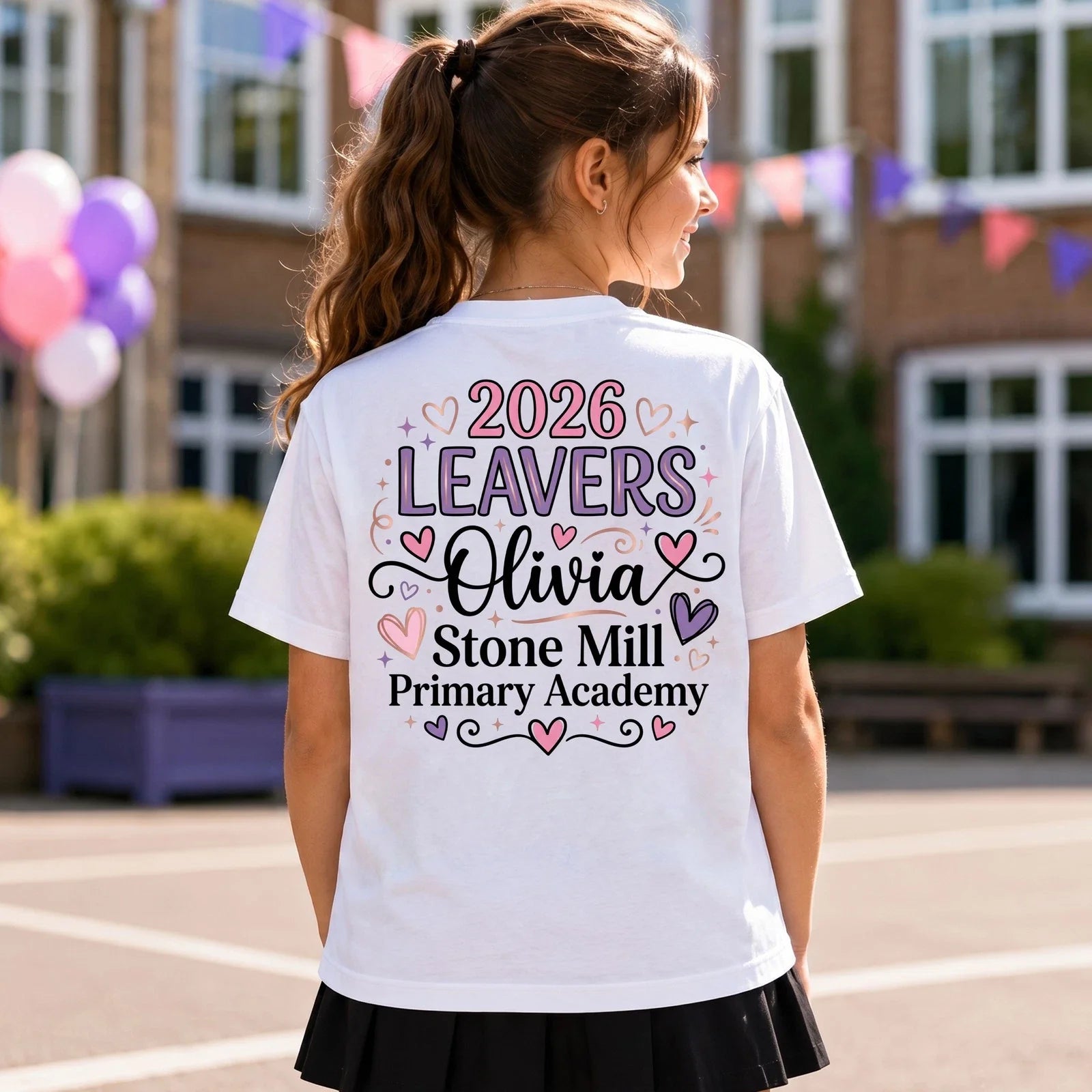 Personalised 2026 Leavers School Graduation Kids - Adult & Kids T-Shirts, Sweatshirts & Hoodies apparel design preview 1