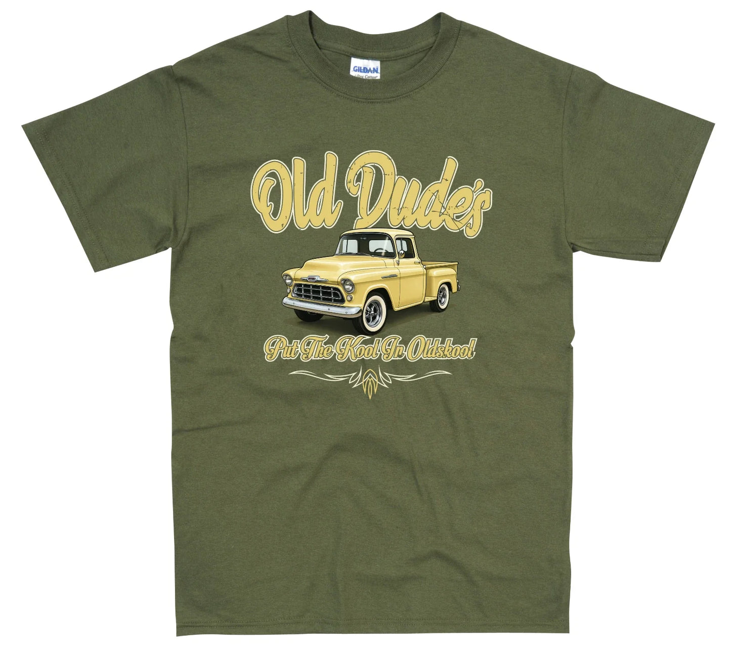 Classic 55 Chevy Pickup retro Old Dudes Brand S-5XL - Adult & Kids T-Shirts, Sweatshirts & Hoodies apparel design preview 1