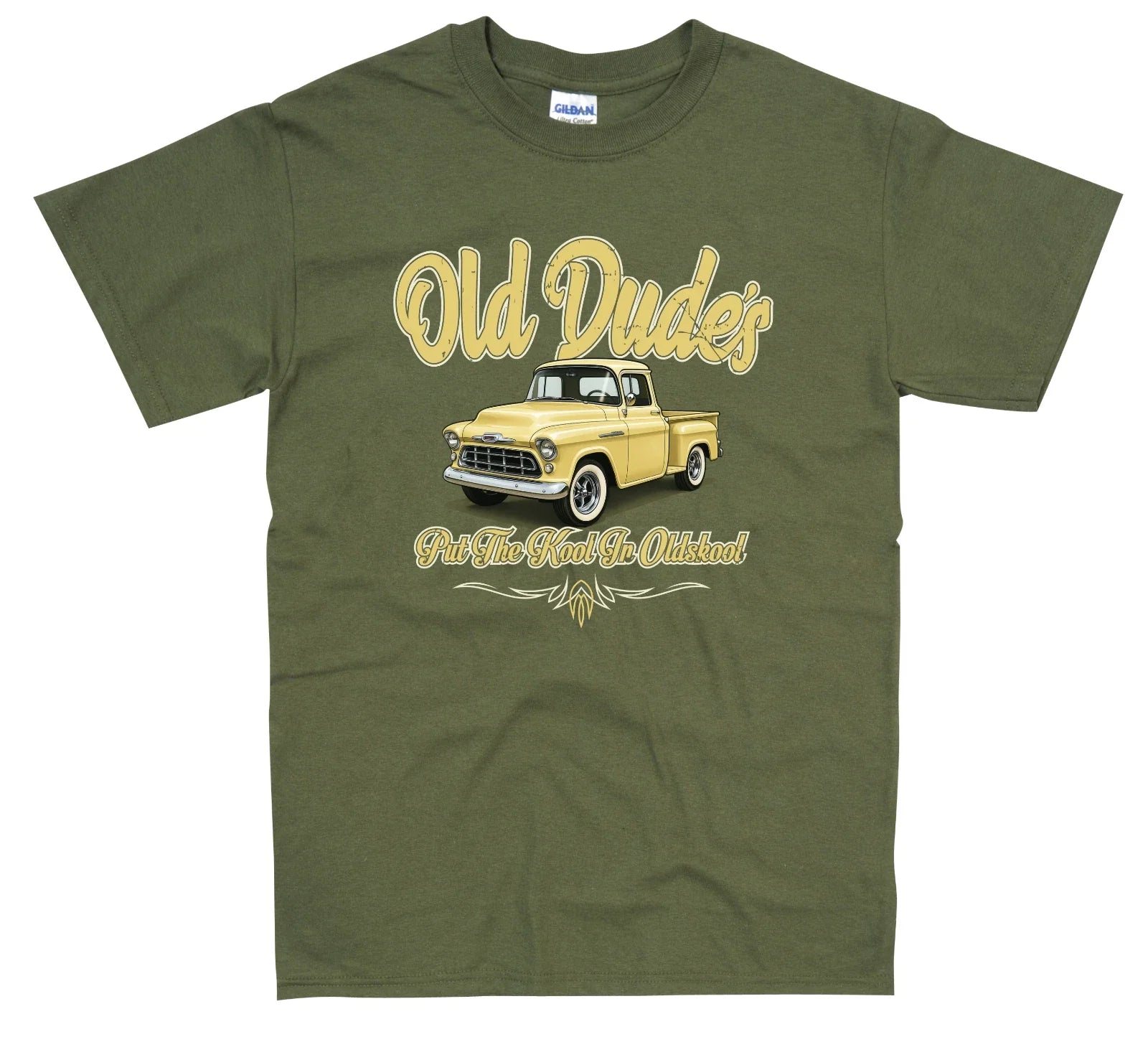 Classic 55 Chevy Pickup retro Old Dudes Brand S-5XL - Adult & Kids T-Shirts, Sweatshirts & Hoodies apparel design preview 1