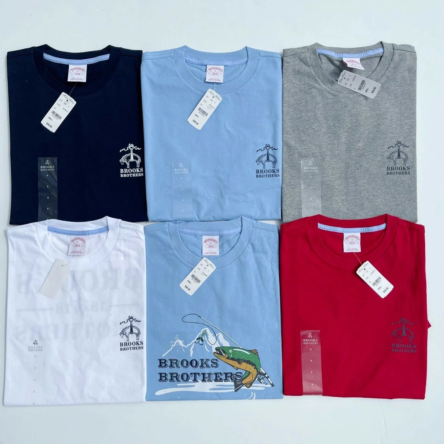 NWT Brooks Brothers Men's 1818 Graphic All Cotton - Adult & Kids T-Shirts, Sweatshirts & Hoodies apparel design preview 1