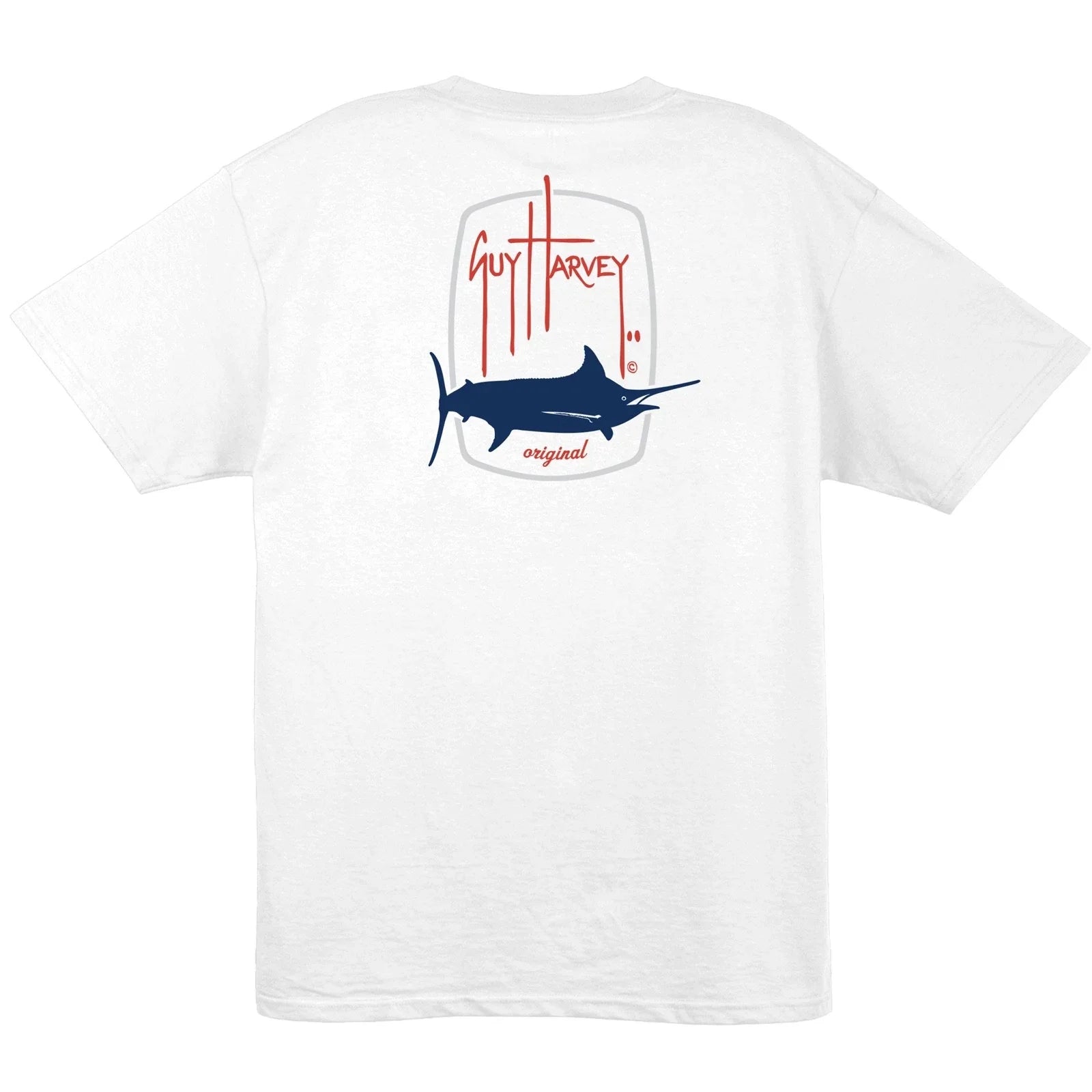 Guy Harvey Men's Barrel Logo S/S Fishing Boat Cotton - Adult & Kids T-Shirts, Sweatshirts & Hoodies apparel design preview 1