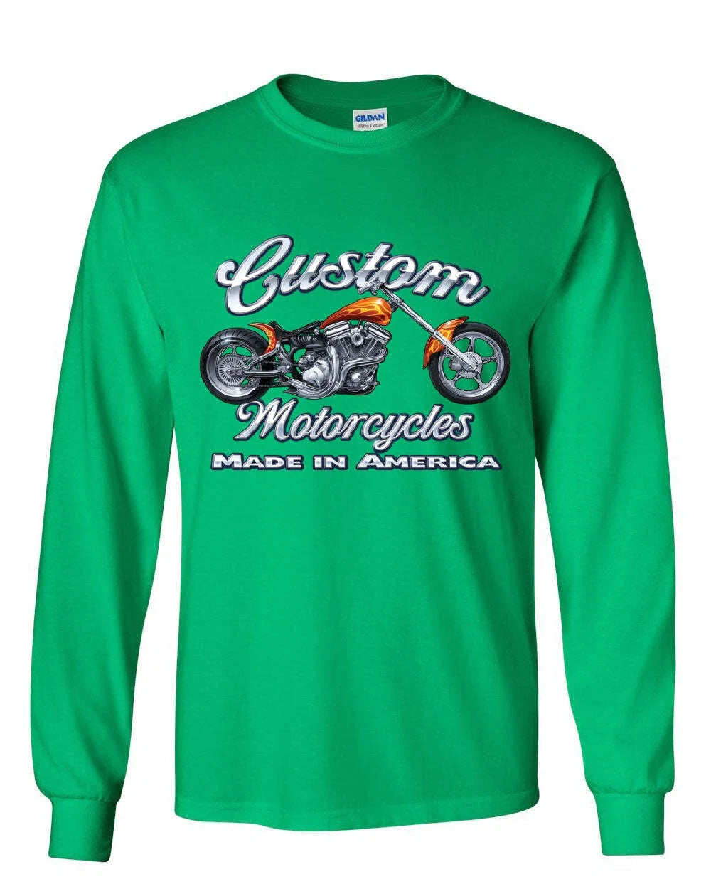 Custom Motorcycles Biker Chopper American Tradition - Adult & Kids T-Shirts, Sweatshirts & Hoodies apparel design preview 1