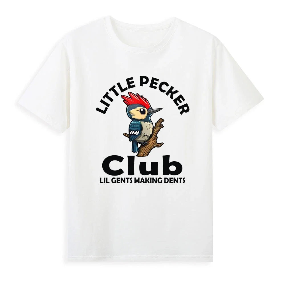 Little Pecker Club Lil Gents Making Dents Humor Birds - Adult & Kids T-Shirts, Sweatshirts & Hoodies apparel design preview 1