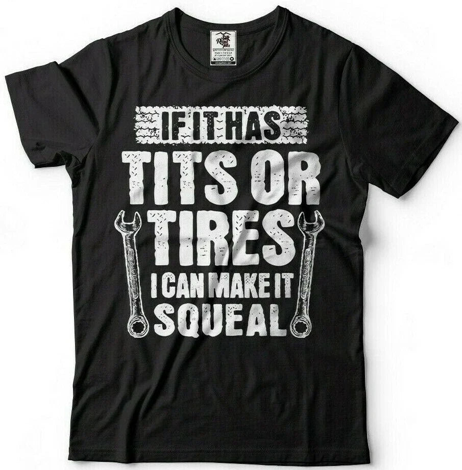 Mens Funny Mechanic Tits Or Tires I Can Make It - Adult & Kids T-Shirts, Sweatshirts & Hoodies apparel design preview 1