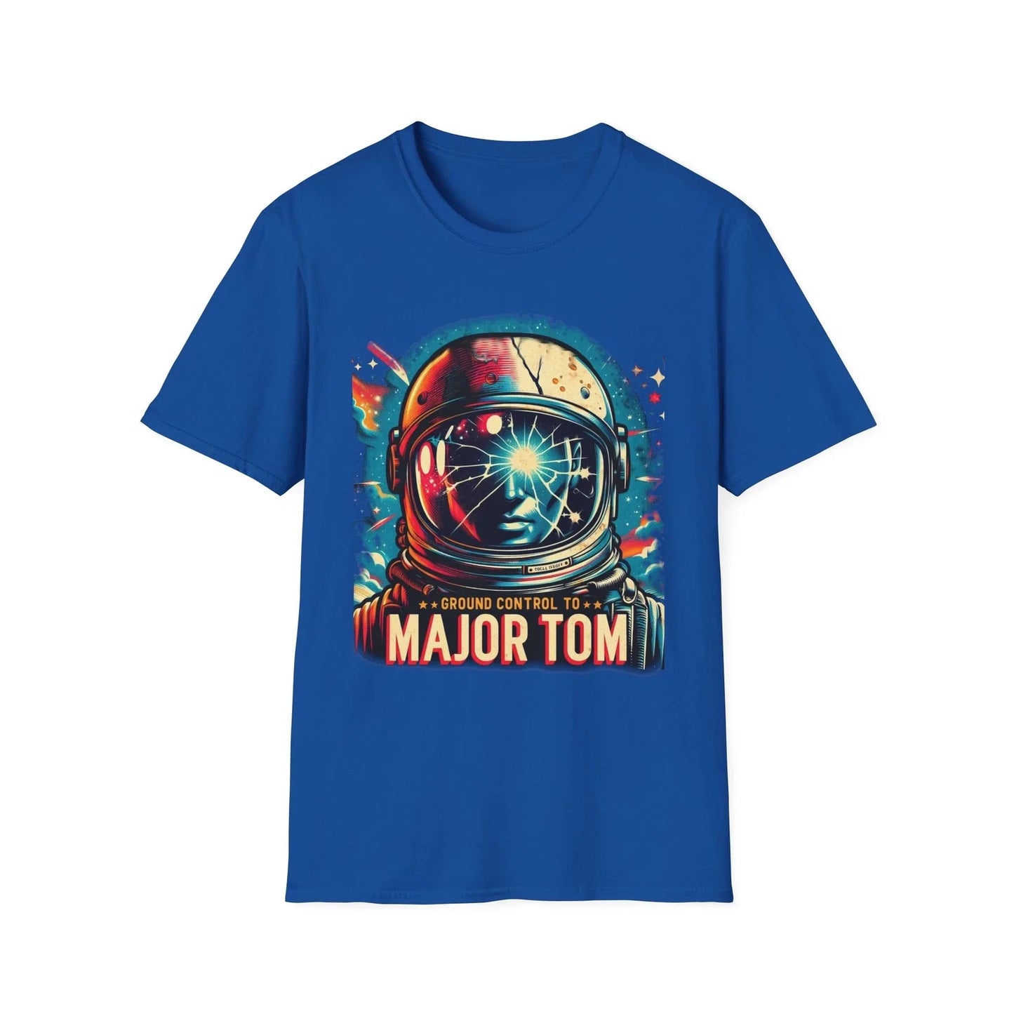 David Bowie Major Tom Space Oddity Retro Rock - Adult & Kids T-Shirts, Sweatshirts & Hoodies apparel design preview 1