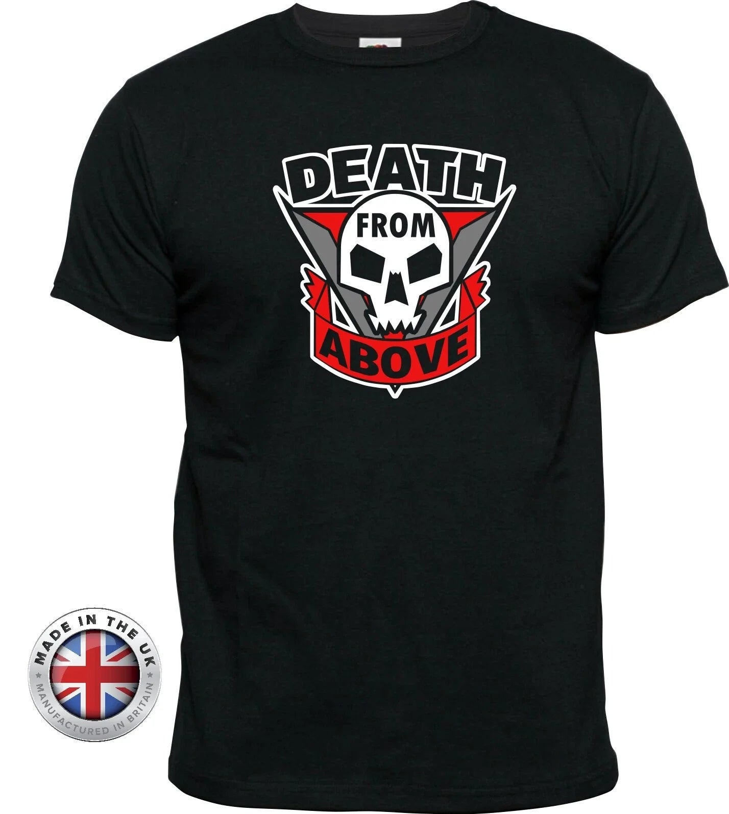 Starship Troopers Ricos Roughnecks Tattoo 'DEATH FROM - Adult & Kids T-Shirts, Sweatshirts & Hoodies apparel design preview 1