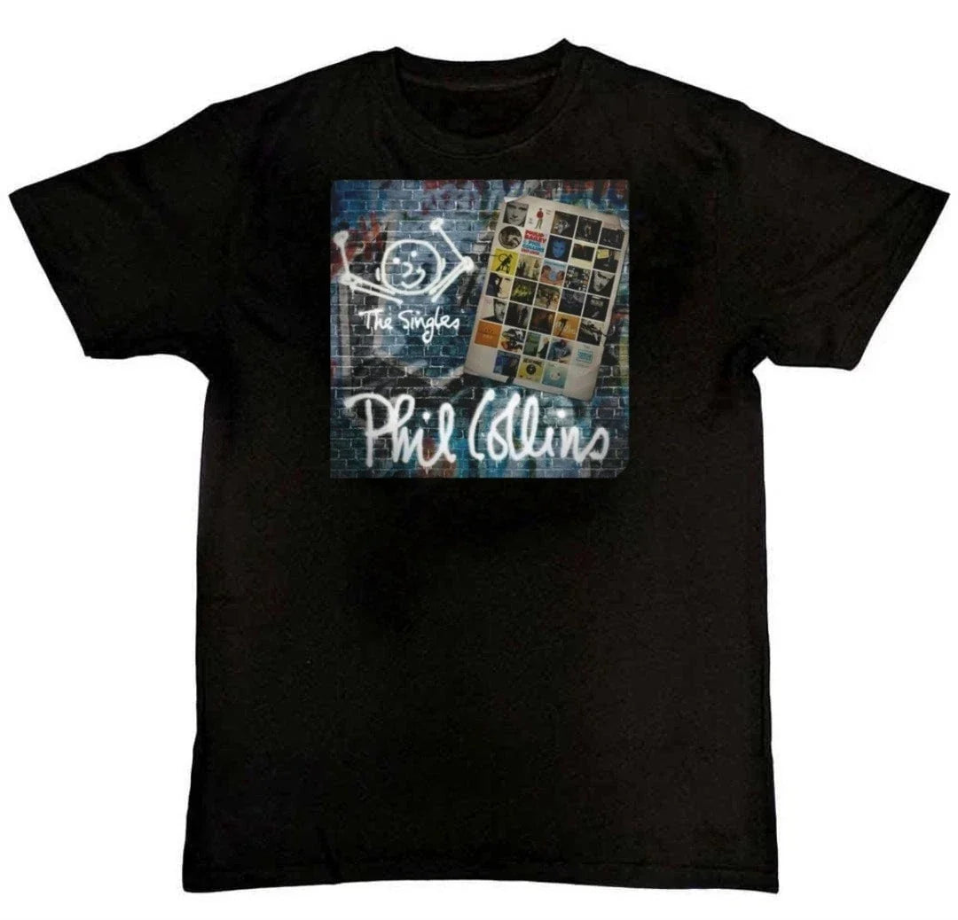 Phil Collins The Singles Album Graphic Print S M L XL - Adult & Kids T-Shirts, Sweatshirts & Hoodies apparel design preview 1