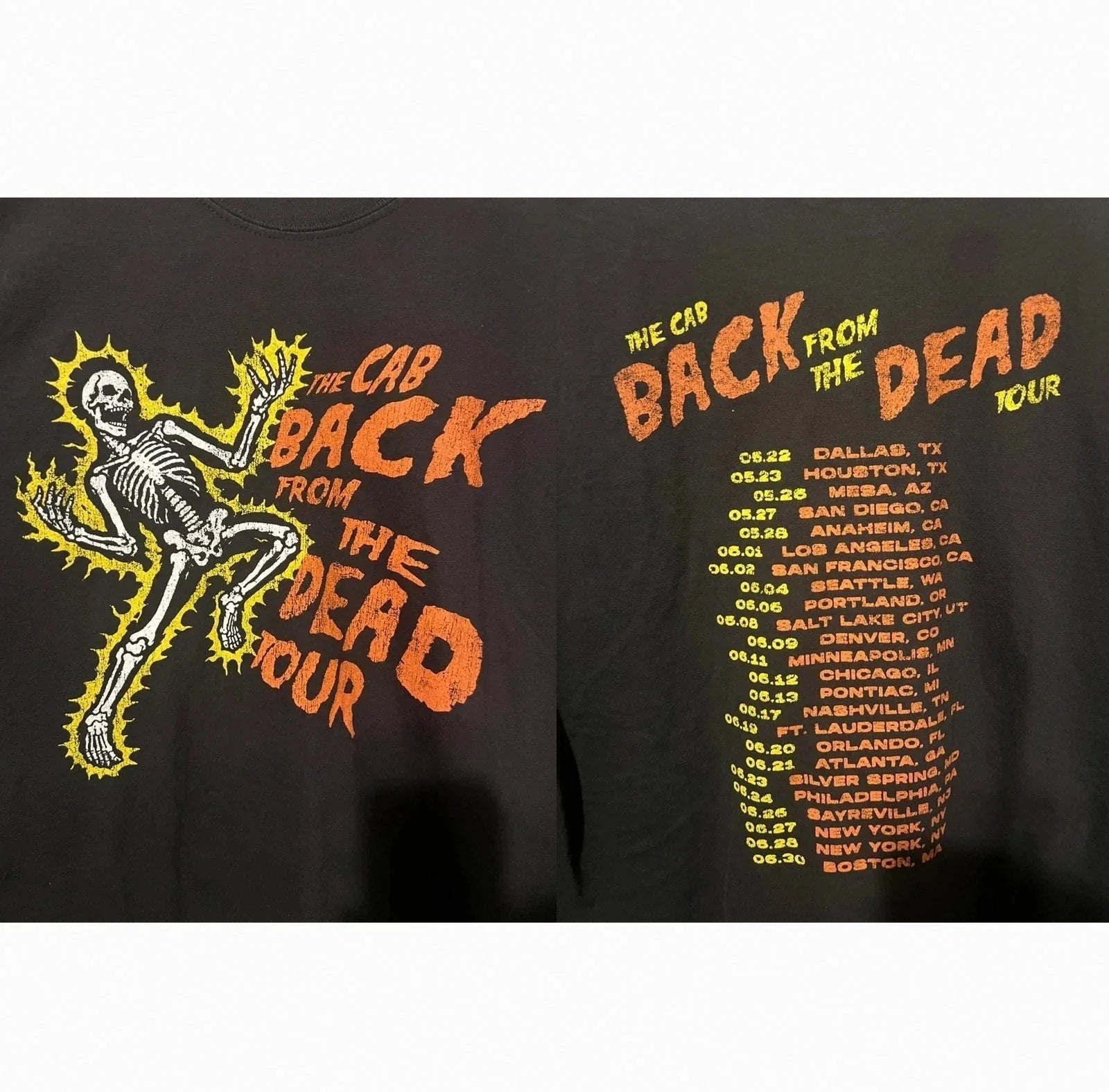 The Cab Back From Dead Tour 2026 - Adult & Kids T-Shirts, Sweatshirts & Hoodies apparel design preview 1