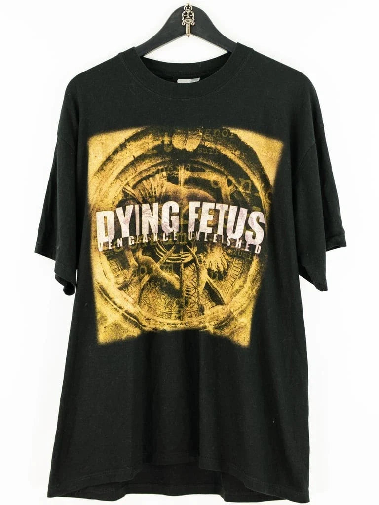 2002 DYING FETUS VENGEANCE UNLEASHED Vintage Reprint - Adult & Kids T-Shirts, Sweatshirts & Hoodies apparel design preview 1
