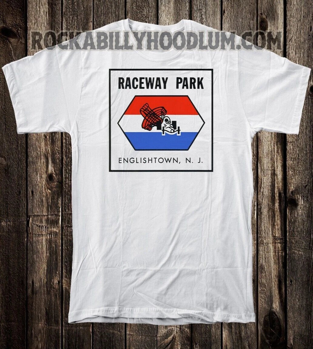 Retro Hot Rod Drag Racing Raceway Park NJ Englishtown - Adult & Kids T-Shirts, Sweatshirts & Hoodies apparel design preview 1