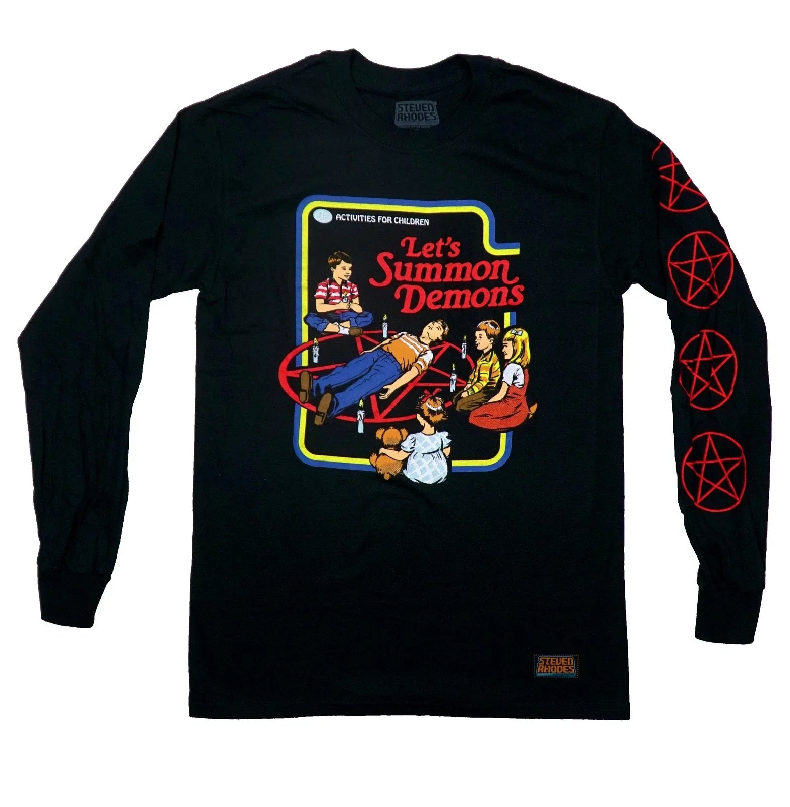 Steven Rhodes New -Circle Lets Summon Demons - Adult & Kids T-Shirts, Sweatshirts & Hoodies apparel design preview 1