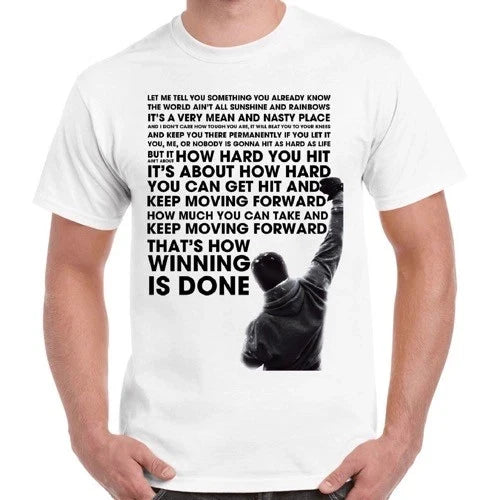 Rocky Balboa Quotes Vintage Retro 2219 - Adult & Kids T-Shirts, Sweatshirts & Hoodies apparel design preview 1