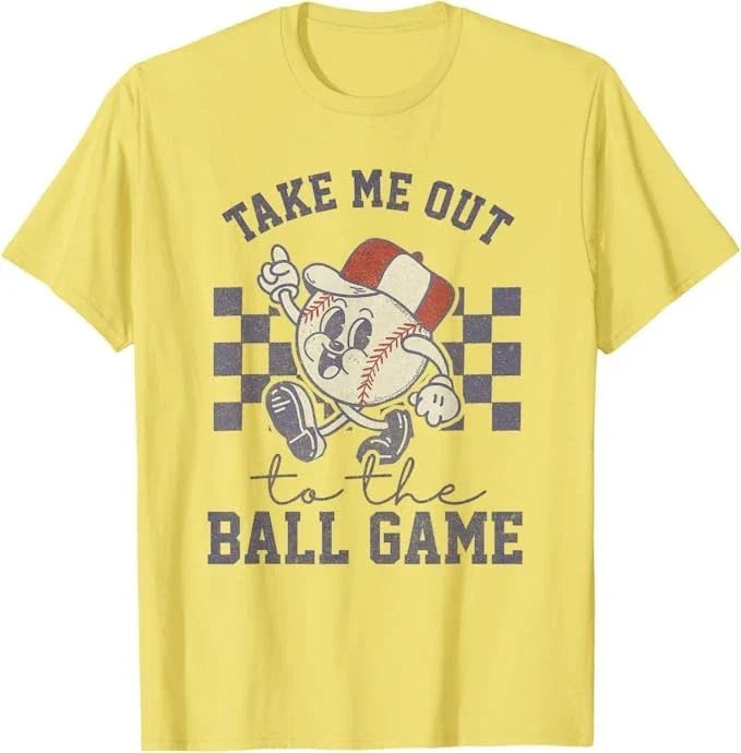 Take Me Out to The Baseball Ball Game Softball - Adult & Kids T-Shirts, Sweatshirts & Hoodies apparel design preview 1