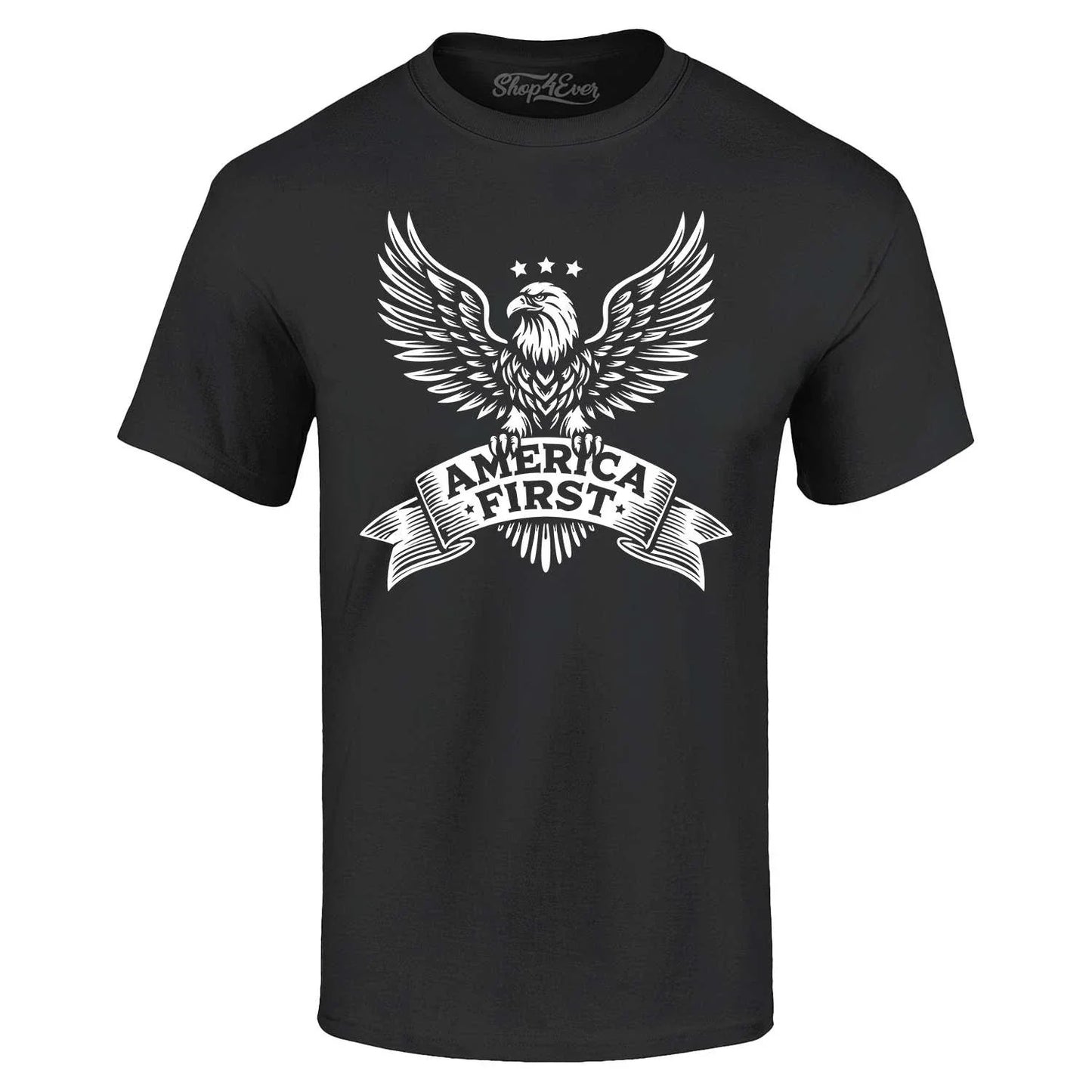 America First Eagle United States of Patriotic - Adult & Kids T-Shirts, Sweatshirts & Hoodies apparel design preview 1
