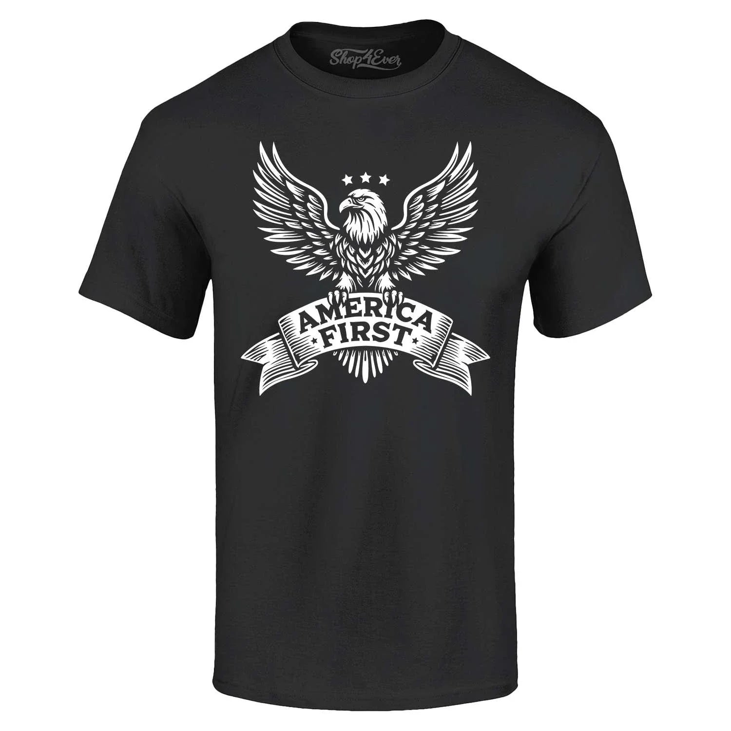America First Eagle United States of Patriotic - Adult & Kids T-Shirts, Sweatshirts & Hoodies apparel design preview 1