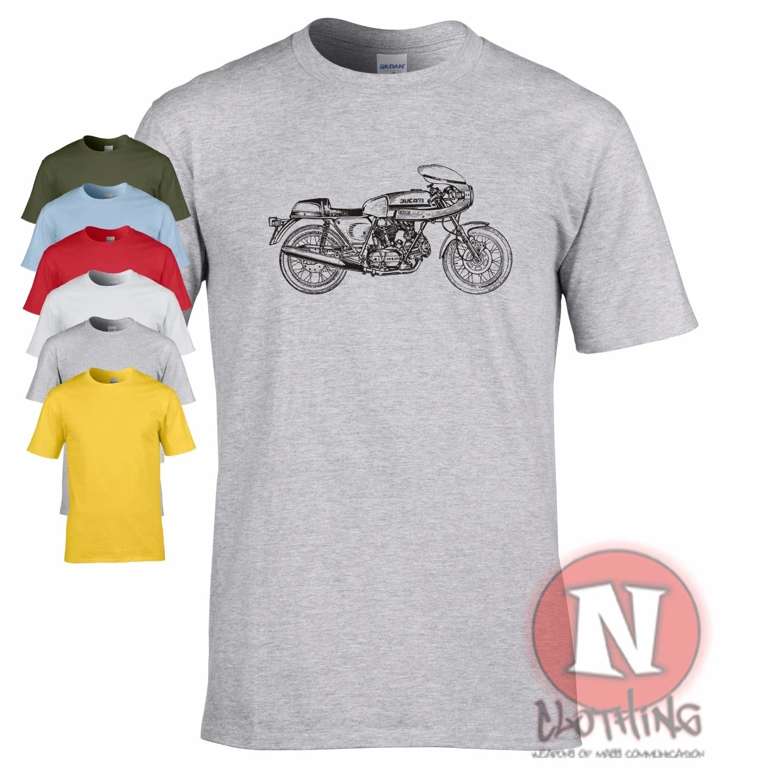 Ducati Ss 90 Desmo Retro Racing Motorcycle Classic - Adult & Kids T-Shirts, Sweatshirts & Hoodies apparel design preview 1