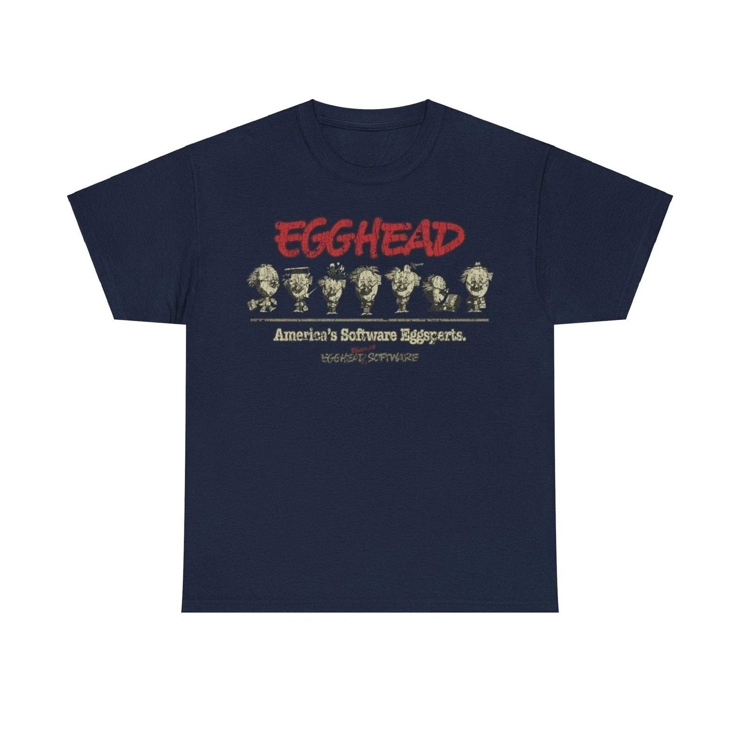 Egghead Software 1984 Electronics Store Distressed - Adult & Kids T-Shirts, Sweatshirts & Hoodies apparel design preview 1