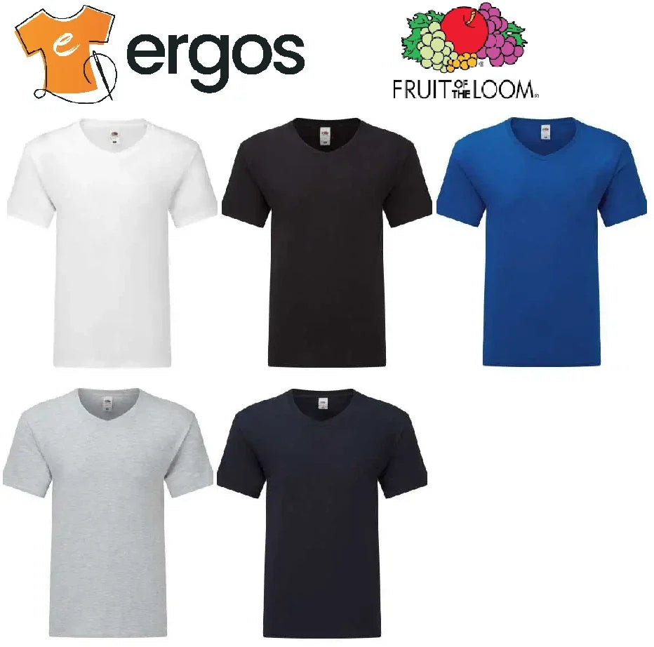 FRUIT OF THE LOOM 100% Cotton V-Neck Short Sleeve - Adult & Kids T-Shirts, Sweatshirts & Hoodies apparel design preview 1