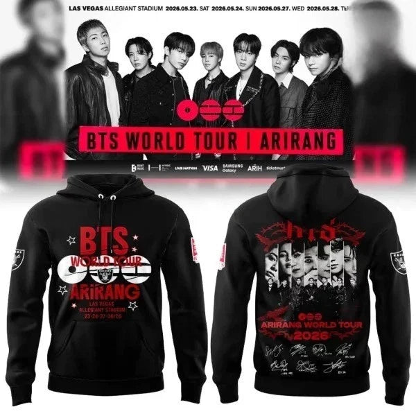 Raiders Arirang World Tour 2026 Edition - Adult & Kids T-Shirts, Sweatshirts & Hoodies apparel design preview 1
