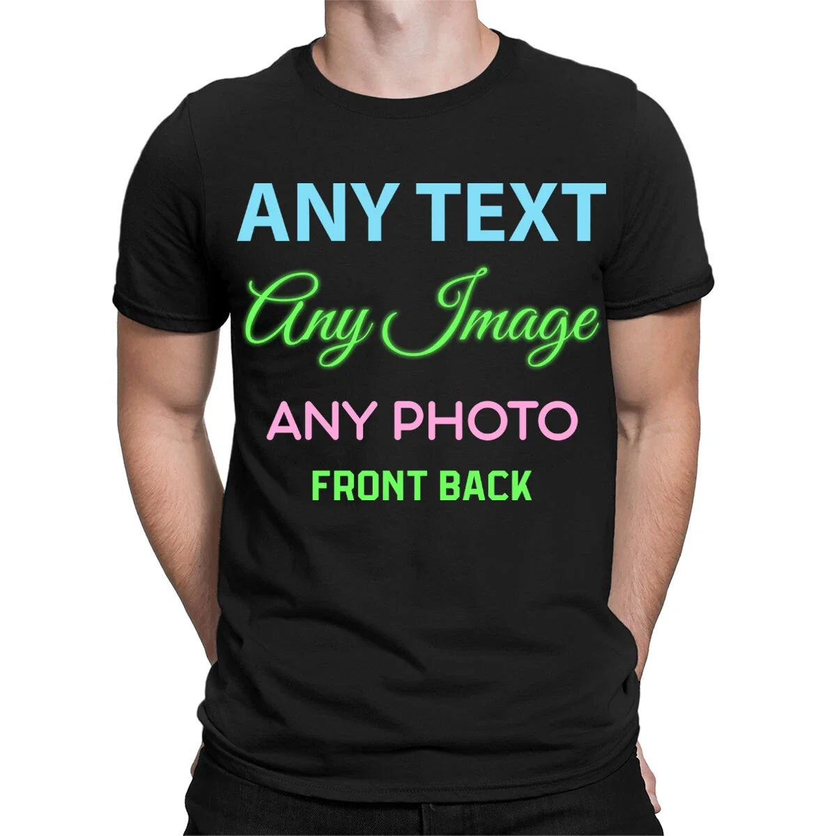 Personalised Your Text Logo Photo Party Custom Mens - Adult & Kids T-Shirts, Sweatshirts & Hoodies apparel design preview 1