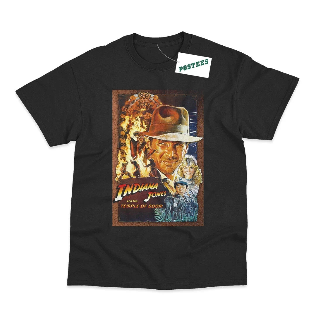Movie Poster Inspired by Indiana Jones Temple Of Doom - Adult & Kids T-Shirts, Sweatshirts & Hoodies apparel design preview 1