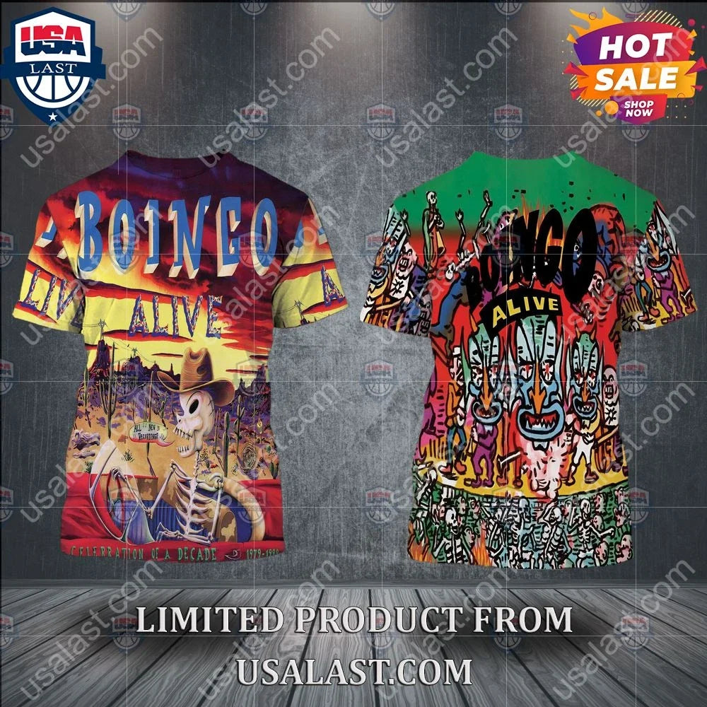Oingo Boingo Alive Album S-4XL Unisex Graphic 3D For - Adult & Kids T-Shirts, Sweatshirts & Hoodies apparel design preview 1