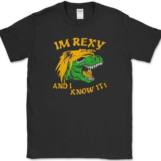 I'm Rexy and I Know It Funny Sexy Music Dinosaur - Adult & Kids T-Shirts, Sweatshirts & Hoodies apparel design preview 1