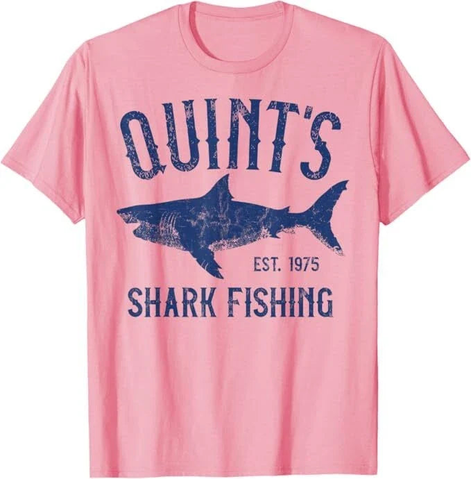 Vintage Quint's Shark Fishing 1975 Retro Size S-5XL - Adult & Kids T-Shirts, Sweatshirts & Hoodies apparel design preview 1