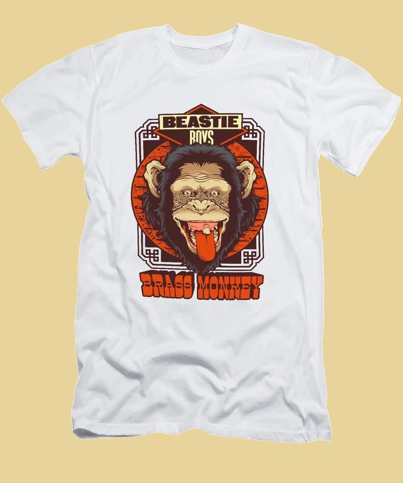 Beastie Boys, 1987 Brass Monkey Record Launch - Adult & Kids T-Shirts, Sweatshirts & Hoodies apparel design preview 1