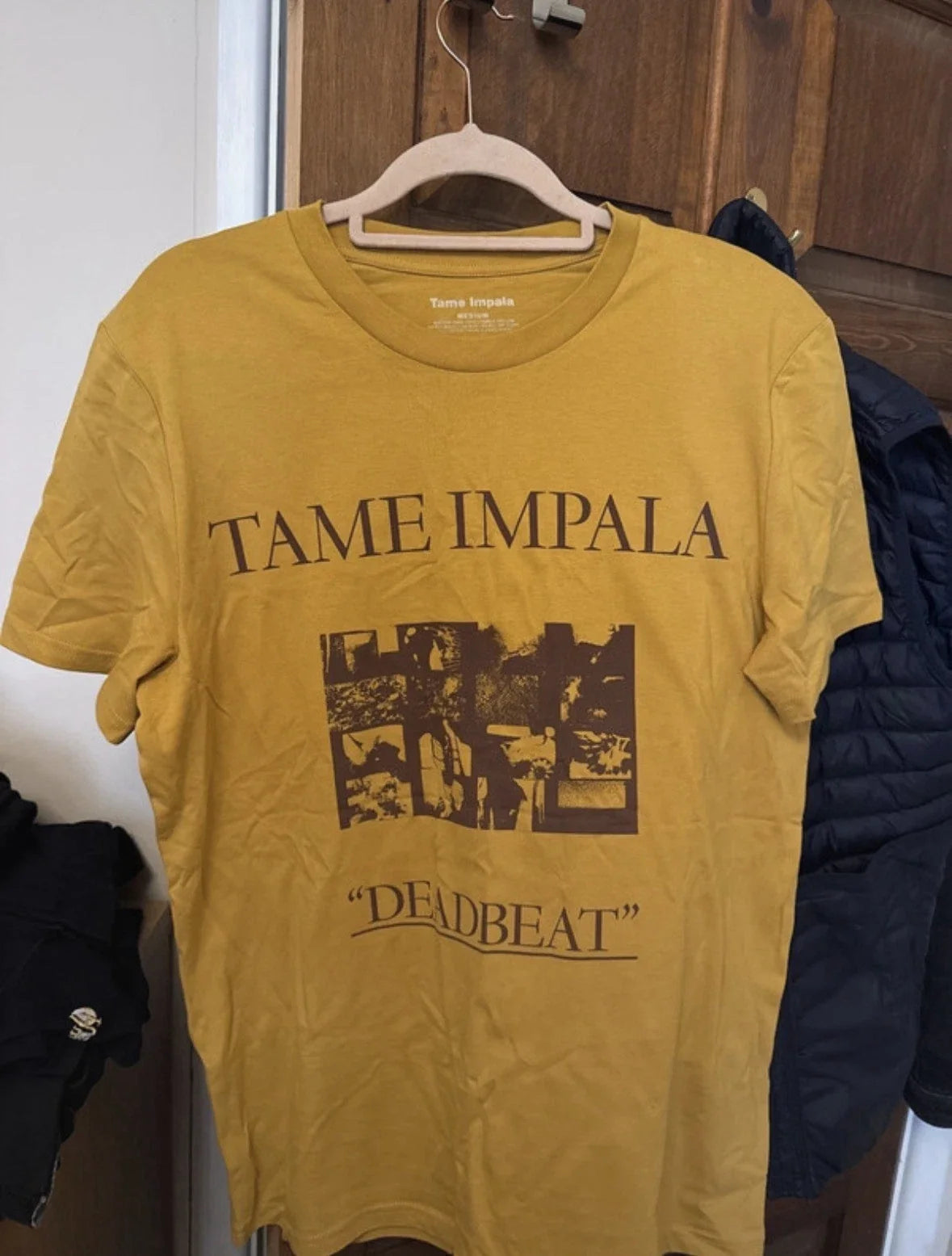 Tame Impala Deadbeat Tour Europe 2026 Yellow Size - Adult & Kids T-Shirts, Sweatshirts & Hoodies apparel design preview 1