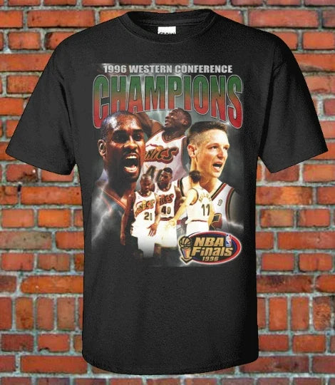 Seattle SuperSonics 90s Style Bootleg Rap NBA - Adult & Kids T-Shirts, Sweatshirts & Hoodies apparel design preview 1